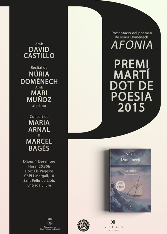 PRESENTACIÓ DEL POEMARI MARTÍ DOT 2015 AMB MARIA ARNAL & MARCEL BAGÉS