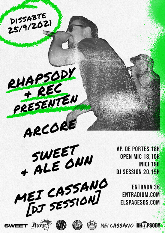 RHAPSODY & REC presenten: ARCORE, SWEET & ALE ONN, MEI CASSANO DJ