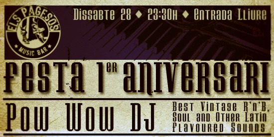 FIESTA 1er ANIVERSARIO